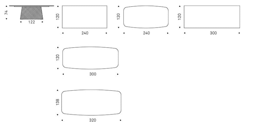 Прямоугольный керамический стол Cattelan italia Atrium ARCH-00087148 - Вид №2