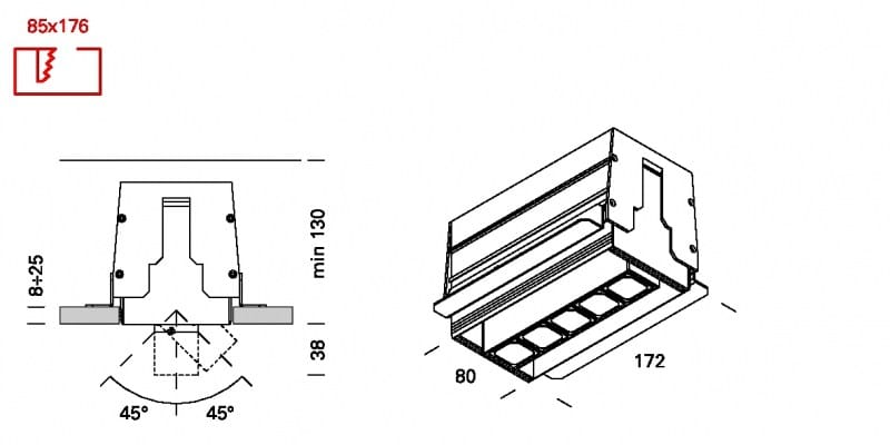 Многоступенчатый светодиодный прожектор Lucifero's рычаг ARCH-00066024 - Вид №4
