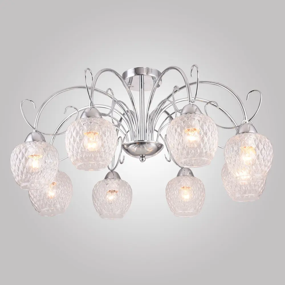 Люстра потолочная Eurosvet Benita 30142, 8 ламп, 32 м², цвет хром STLM-2052895 - Вид №2