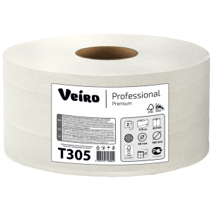 Т305 Veiro Туалетная бумага в рулонах Veiro Professional Comfort Т305 Q2 12 рулонов по 170 м