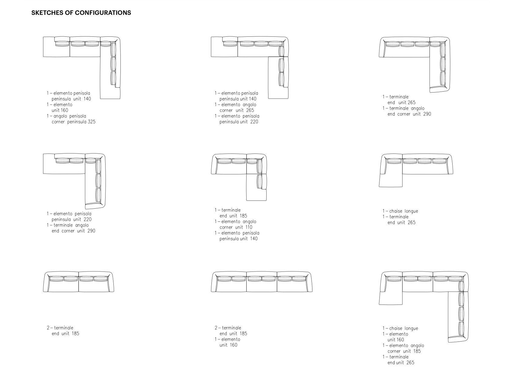 Съемный модульный диван из ткани Meridiani Roger ARCH-00054652 - Вид №18