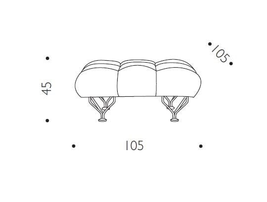 Бархатная подставка для ног Driade 33 подушки ARCH-00113688 - Вид №4