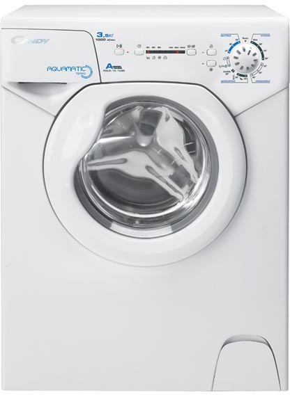 AQUA 1D1035-07 Стиральные машины / 70x51x43, загрузка фронтальная, 3.5кг, до 1000 об/мин при отжиме, светодиодная индикация, белая Candy Santreyd 