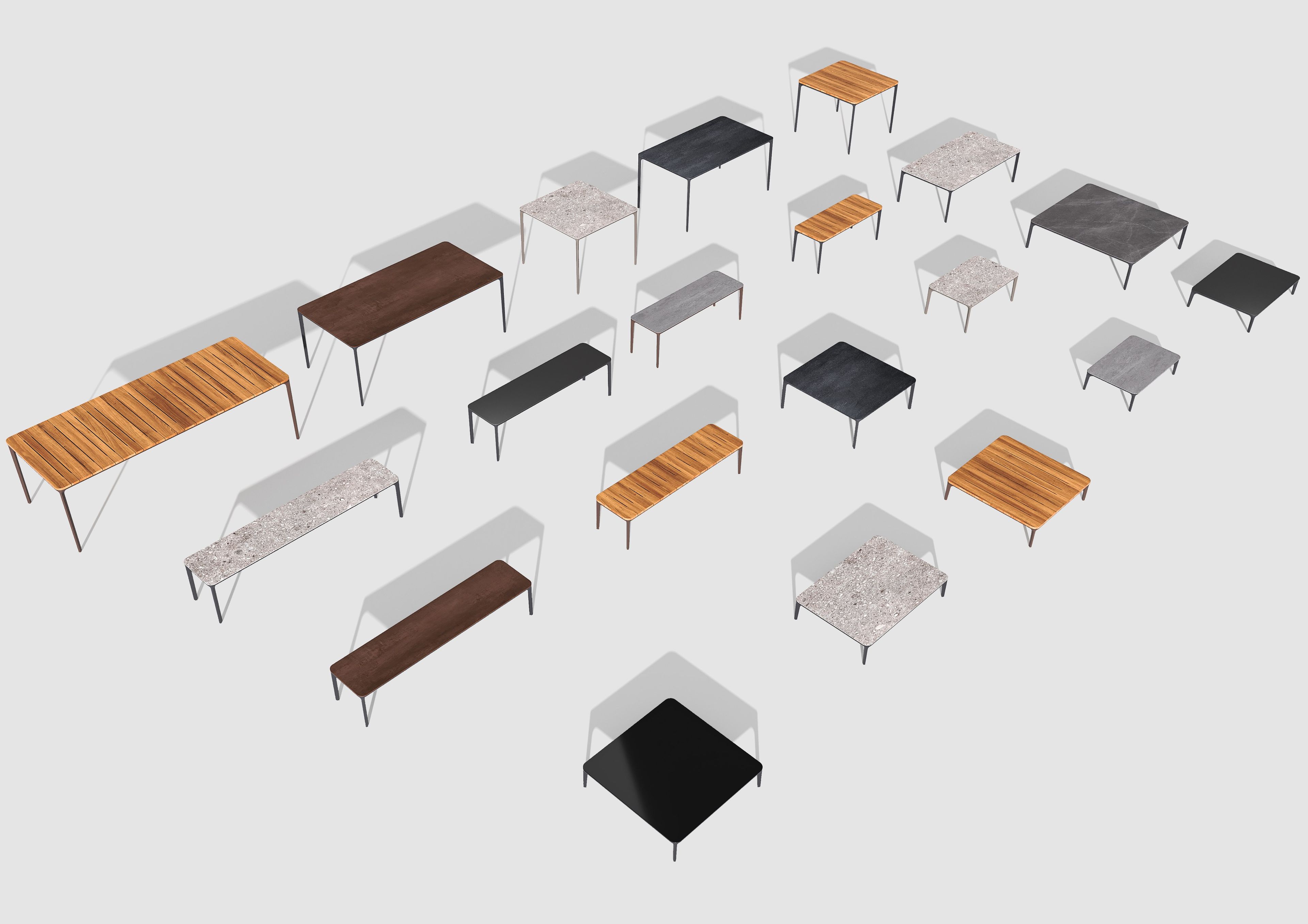 Прямоугольный садовый стол из тикового дерева Sovet Italia ARCH-00085162 - Вид №21