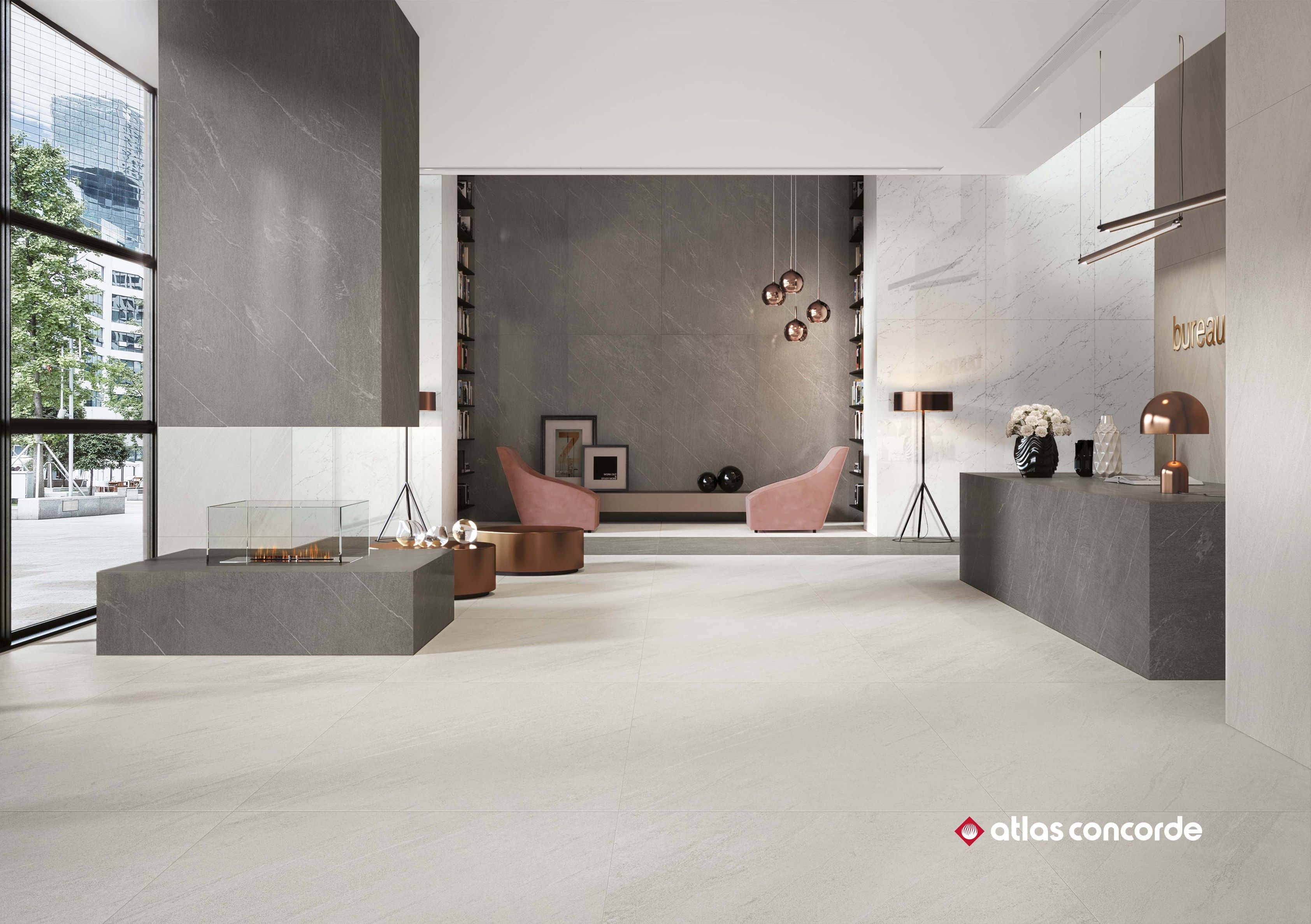 Мраморный эффект белая паста керамический пол Atlas Concorde Marvel Stone ARCH-00038211 - Вид №3