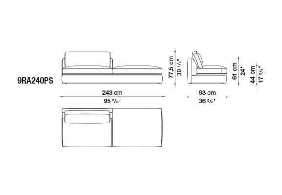 Угловой диван из ткани B&B Italia Ричард ARCH-00040927 - Вид №30