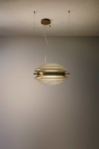 Подвесной светильник ручной работы из дутого стекла