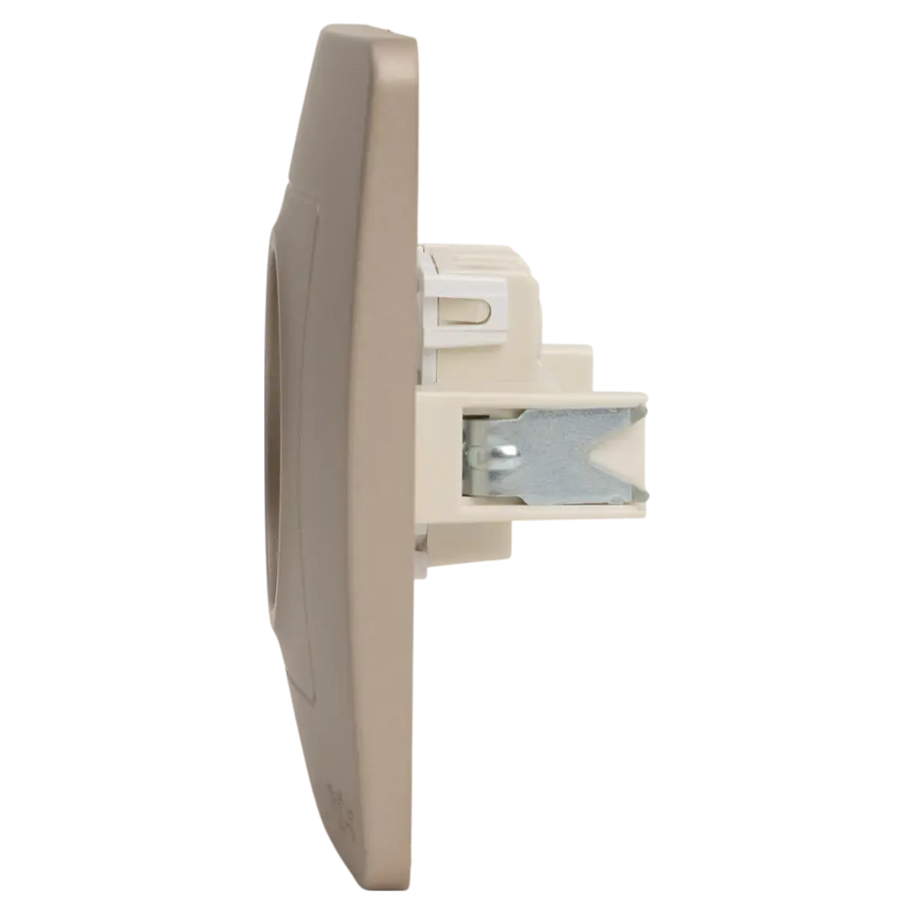 Розетка встраиваемая Systeme Electric Blanca без заземления без шторок цвет титановый STLM-2113222 - Вид №2