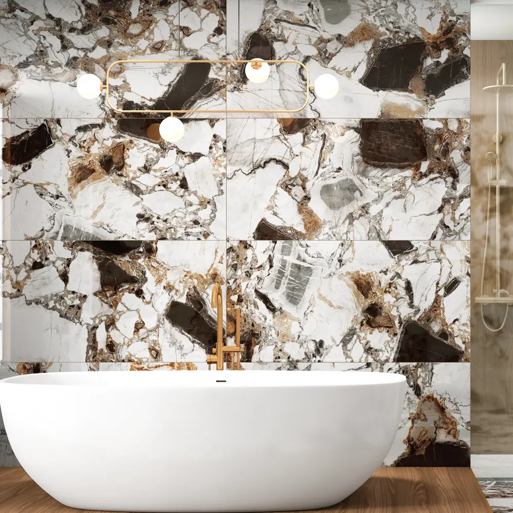 Керамогранит ARCADIA CERAMICA Grande Crystal 60x120 - глянцевый белый 86386328 STLM-0068401