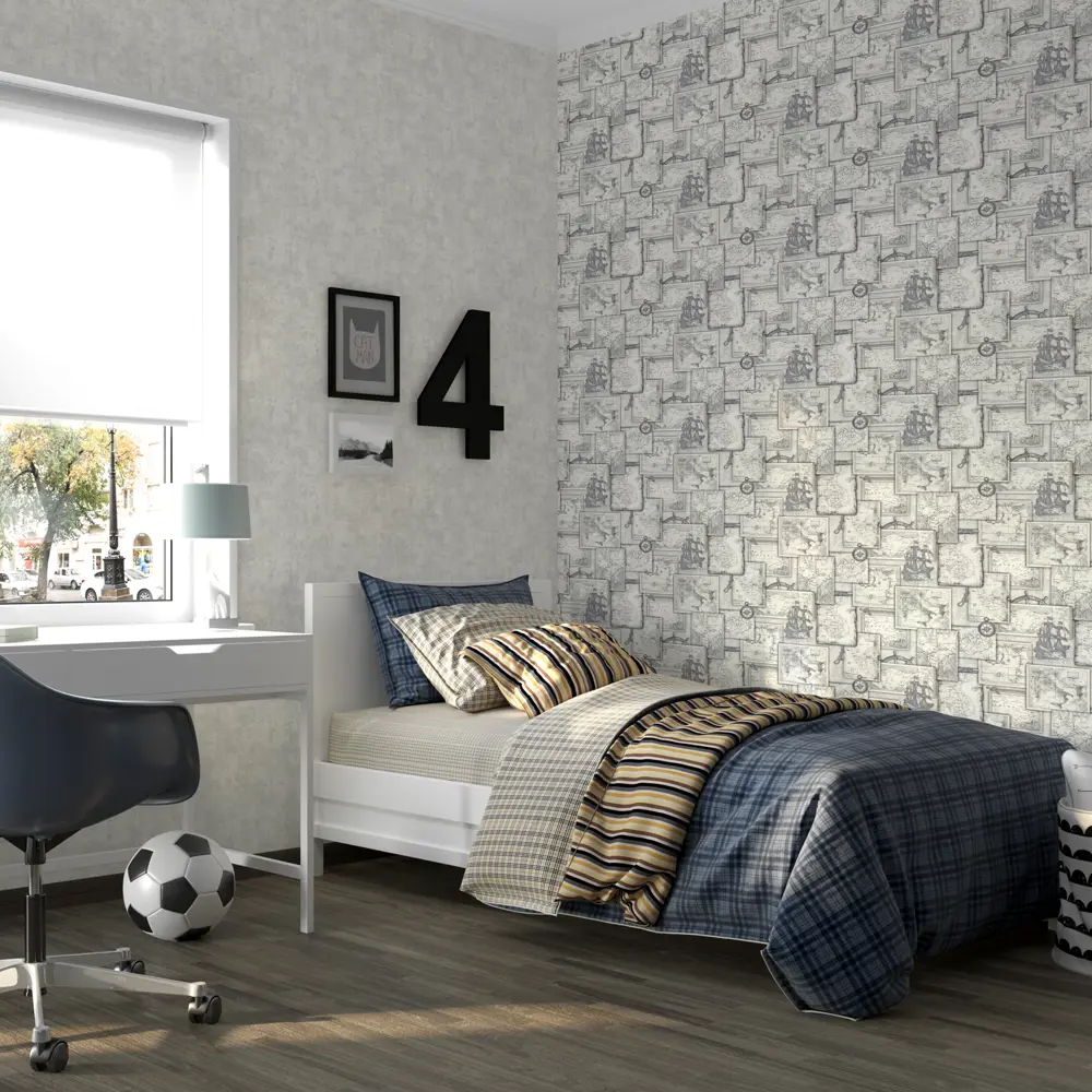 Обои флизелиновые Home Color Discovery серые 1.06 м HC71695-41 STLM-2201614 - Вид №3