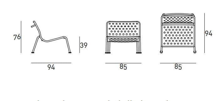 Алюминиевый стул без подлокотников Living Divani Frog ARCH-00071359 - Вид №5