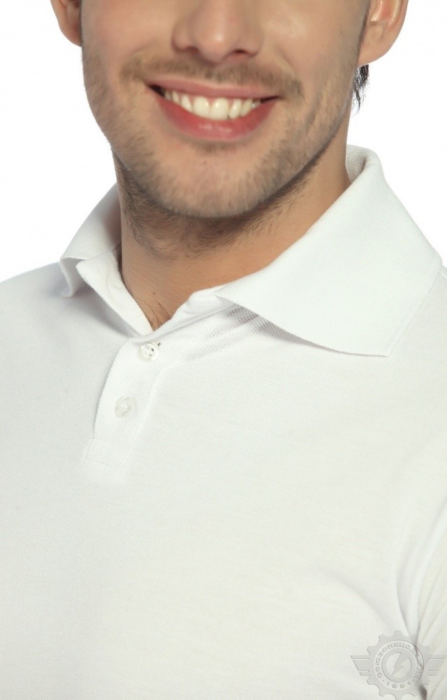 66341 Тенниска-поло белая  Одежда для салонов красоты  размер XXXL (56) Спецодежда  - Вид №6