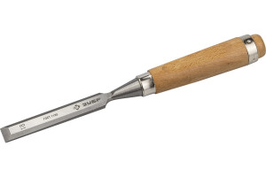 13669918 Стамеска-долото с деревянной ручкой, хромованадиевая, 18мм ЭКСПЕРТ 18096-18 ЗУБР