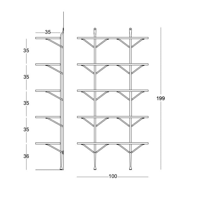 Книжный шкаф с подвесным днем Magis мастерская ARCH-00144892 - Вид №11