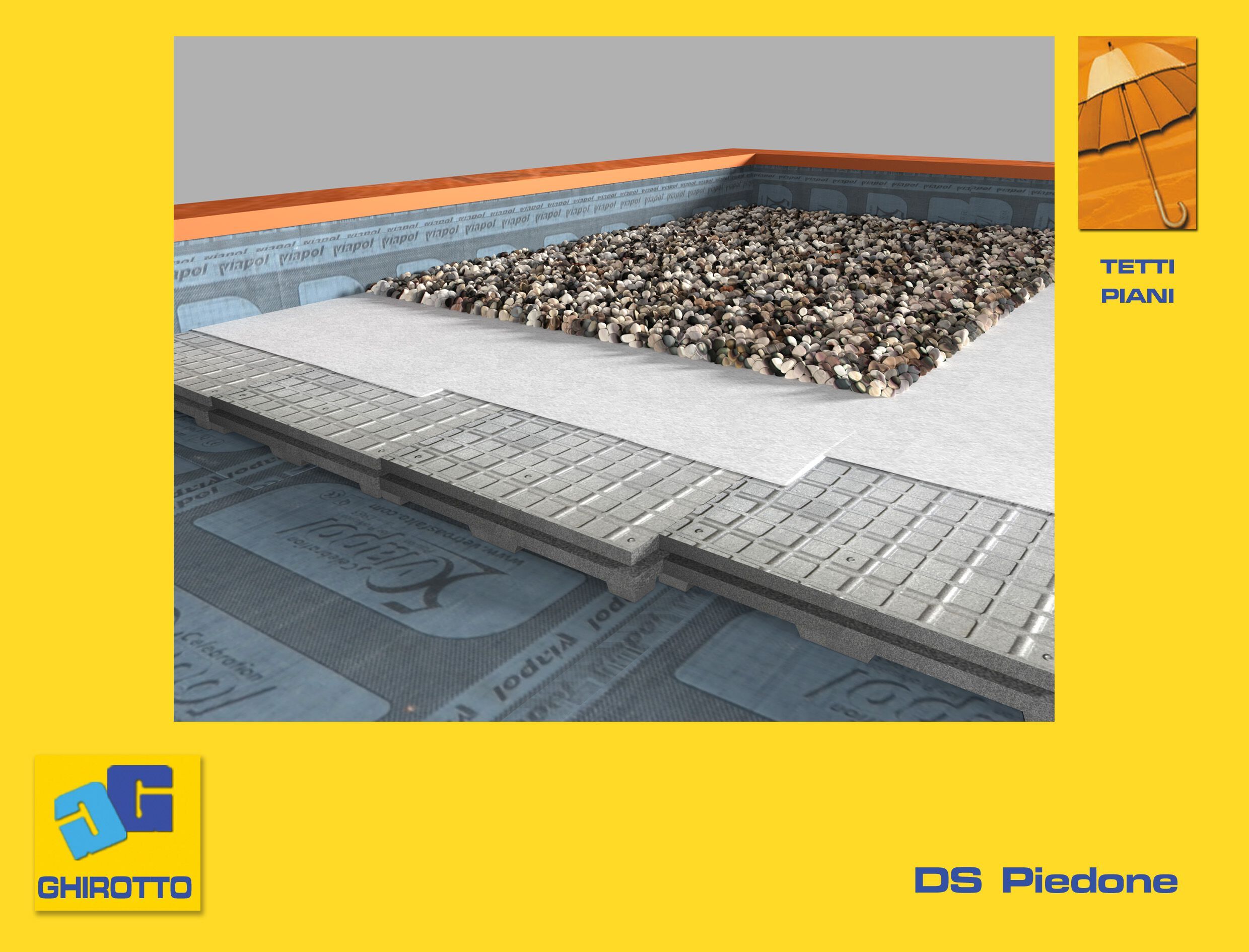 Формованный лист для теплоизоляции плоских кровель GHIROTTO DS PIEDONE GRAFITE ARCH-00042669 - Вид №2