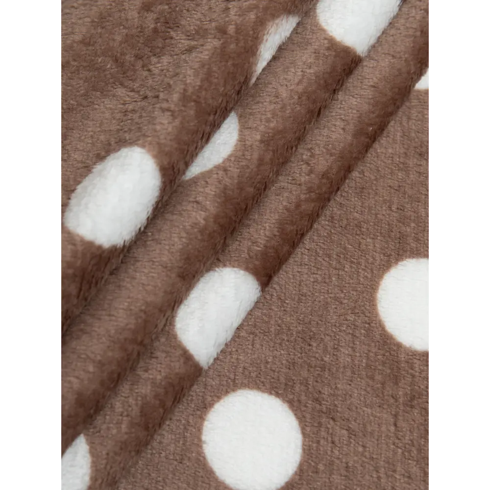 Плед Горох 150x200 см фланель цвет коричневый TEXREPUBLIC Печатный STLM-2078542 - Вид №2