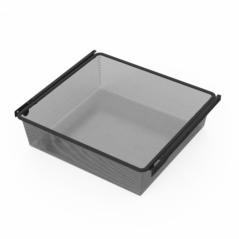 Выдвижная корзина с рамой KONSENSA Лион 56.8x51.4x14.4 см цвет черный 89436156 STLM-2058152  - Вид №1