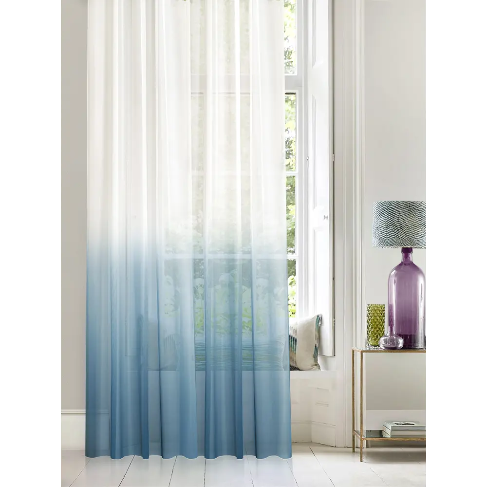 MIAMOZA Тюль Париж - элегантная занавесь цвета морской волны 300x280 см 84841891 STLM-0055954 - Вид №9