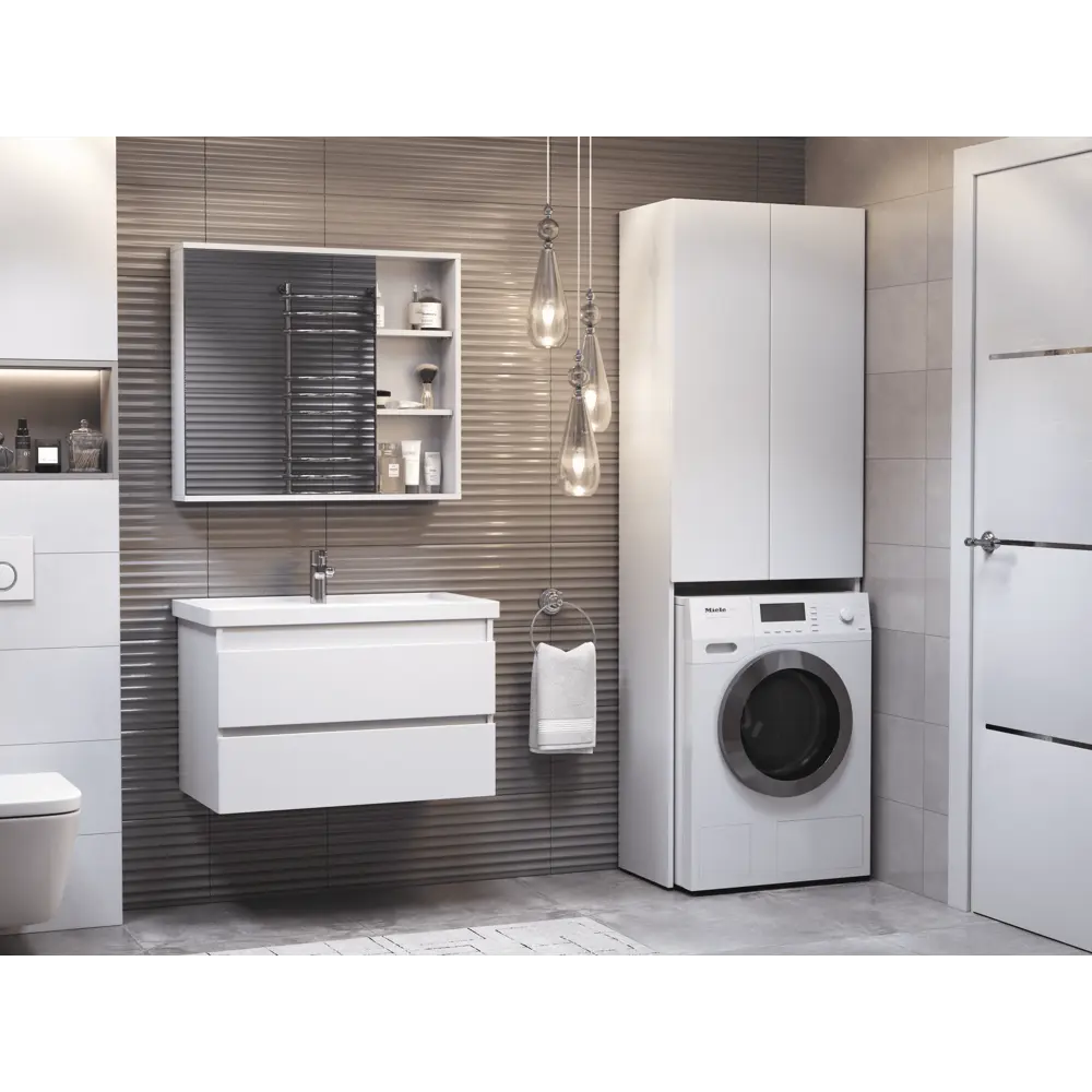 Напольный шкаф Vigo для стиральной машины с полками 84005324 STLM-0046051 - Вид №8