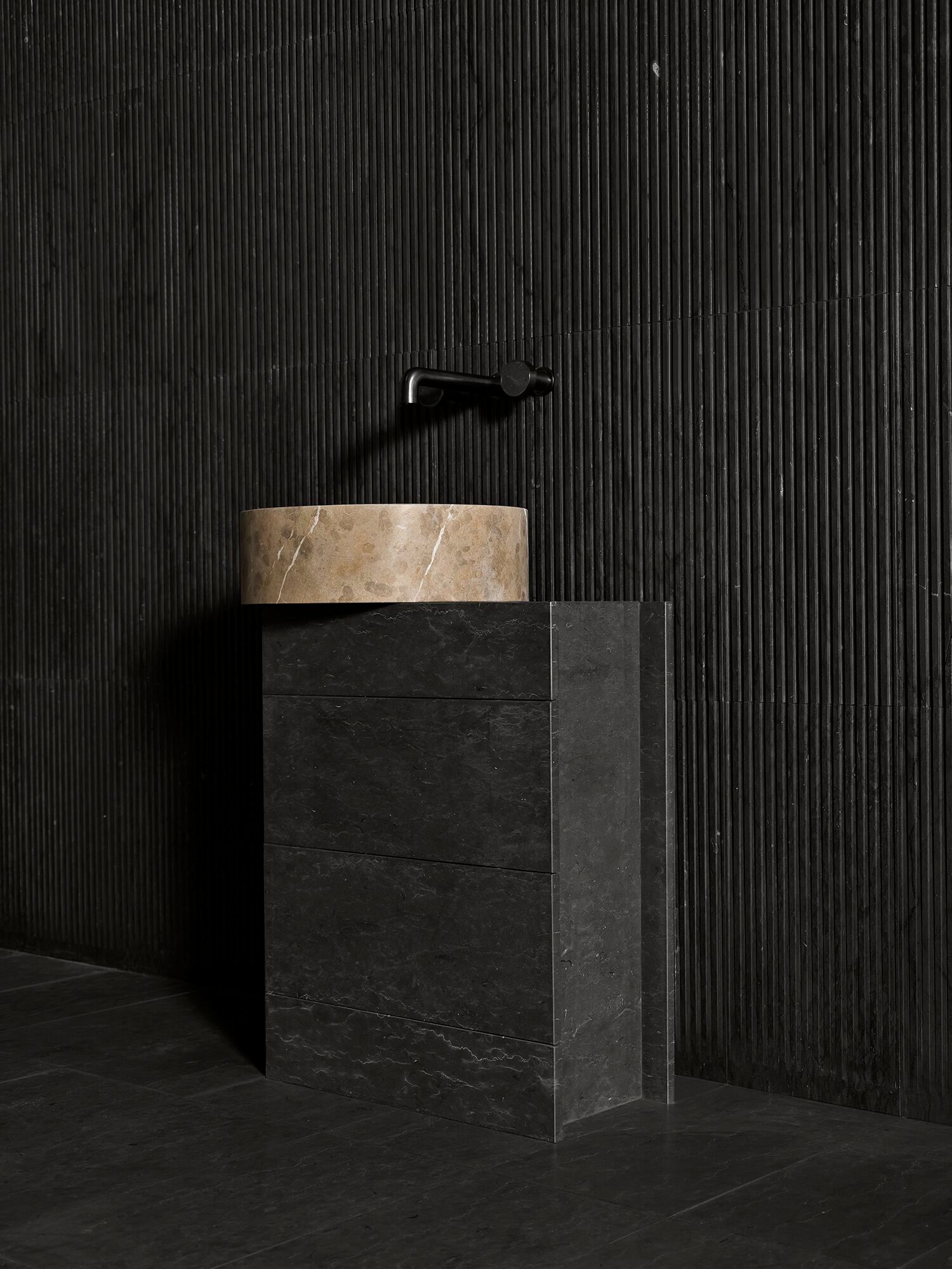 Мраморный напольный умывальник с ящиками LUCE DI CARRARA Passage ARCH-00120342 - Вид №2