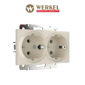 Розетка встраиваемая Werkel W1172062 с заземлением цвет айвори матовый