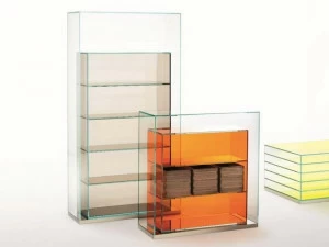 Glas Italia Отдельностоящий книжный шкаф из стекла Boxinbox