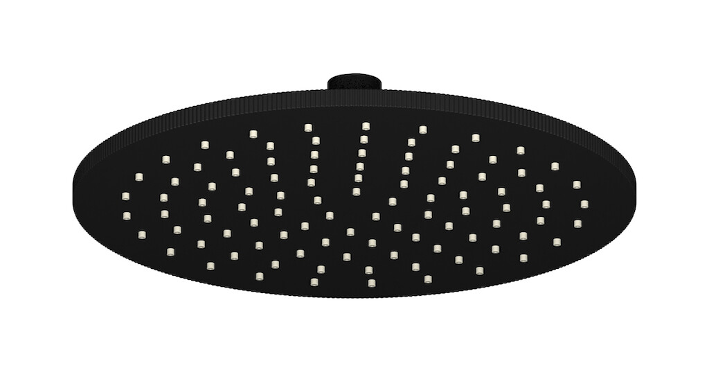 Верхний душ круглый диам.250 WE ARE IB rx025np Matt Black Monamour 