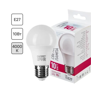 Лампа светодиодная Онлайт Е27 10 Вт дневной белый свет