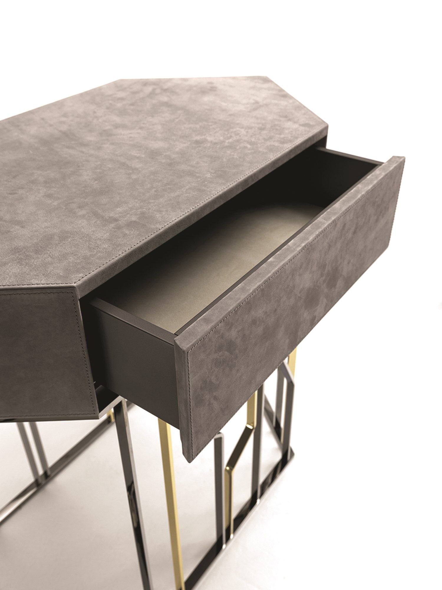 Кожаная консоль с ящиками Longhi Loveluxe 2017-Essence collection ARCH-00117629 - Вид №4