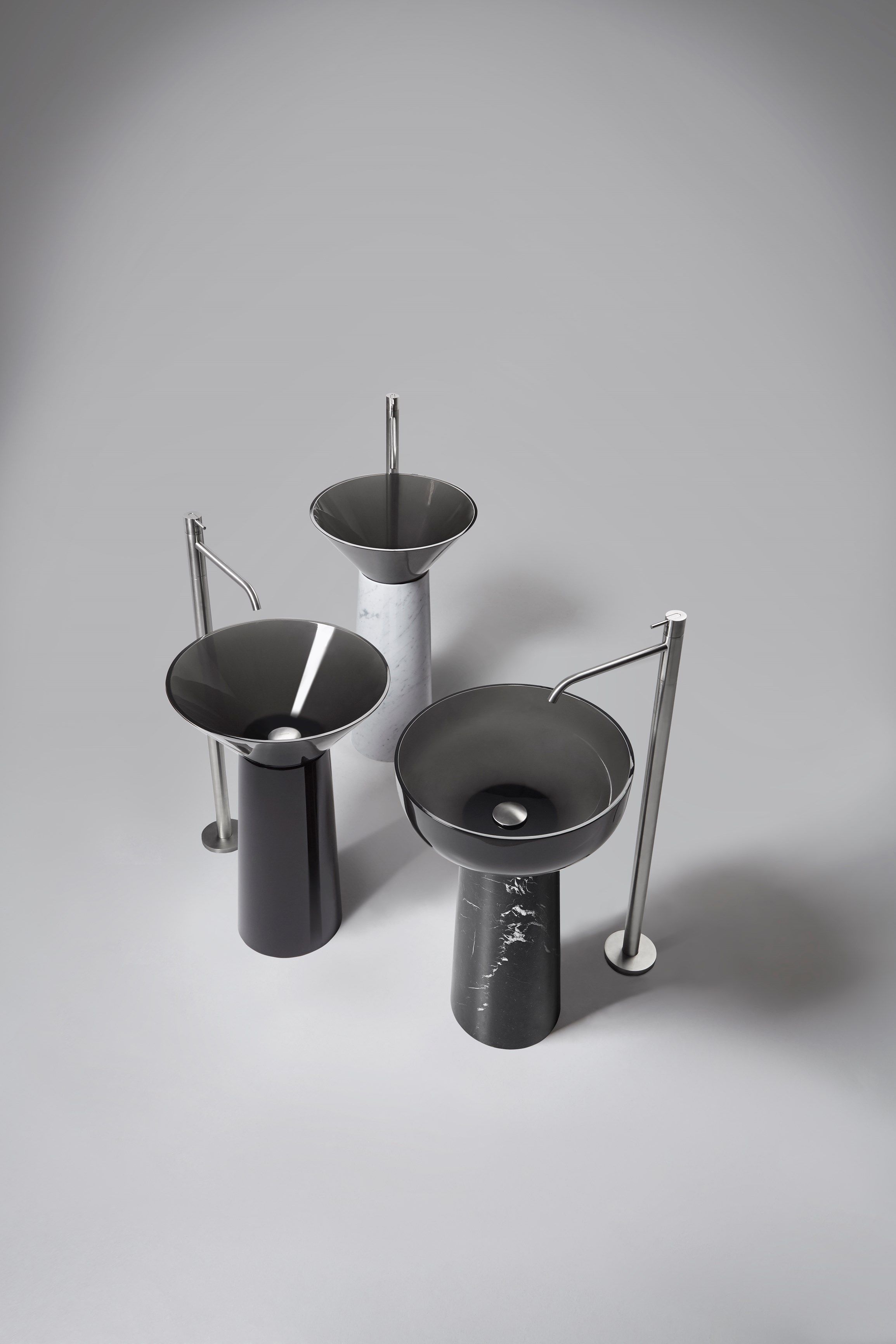 Каррарский мрамор отдельно стоящий круглый умывальник Antoniolupi ALBUME11 + ALBUME21 ARCH-00060600 - Вид №11