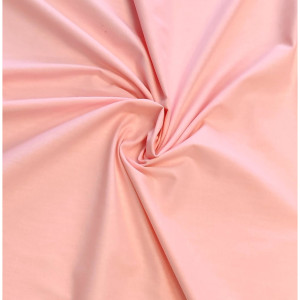Ткань для шитья постельного белья поплин ширина 220 см цвет розовый, цена за 1 метр погонный БЕЗ БРЕНДА