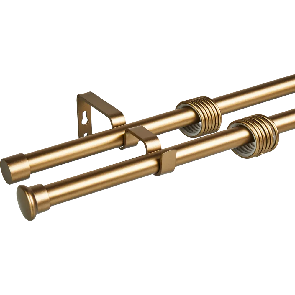 89362165 Карниз двухрядный раздвижной d19/16 мм 160-320 см металл цвет бронза STLM-1346744 Santreyd 