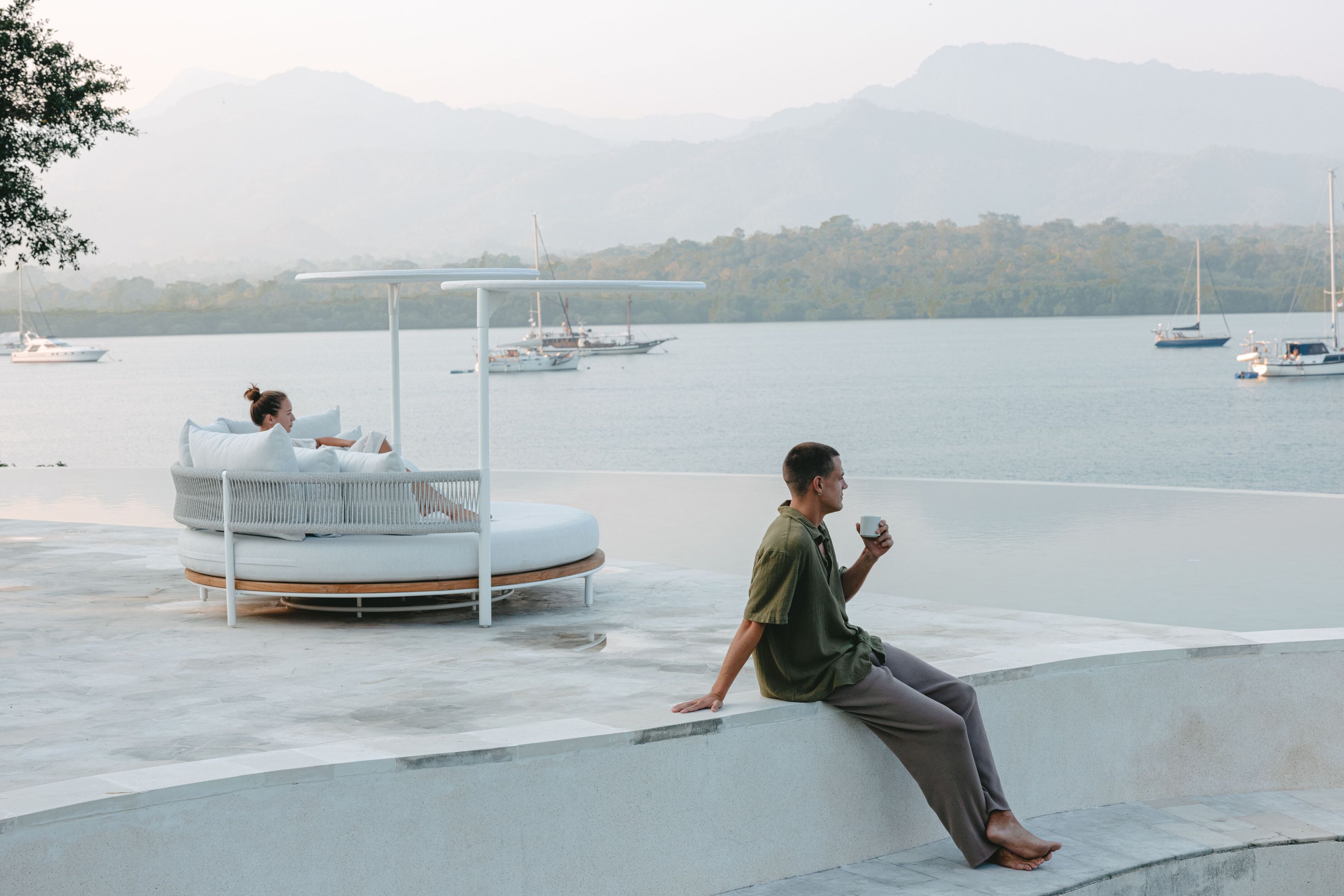 Ткань круглая Садовая кровать с солнцезащитным козырьком cbdesign круглый ARCH-00084466 - Вид №20