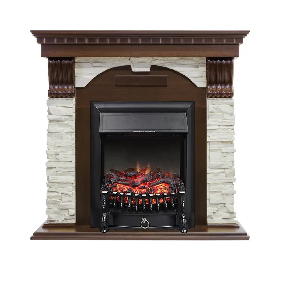 Обрамление Dublin арочный сланец белый угловой темный дуб 82732010 STLM-2085944 ROYAL FLAME 