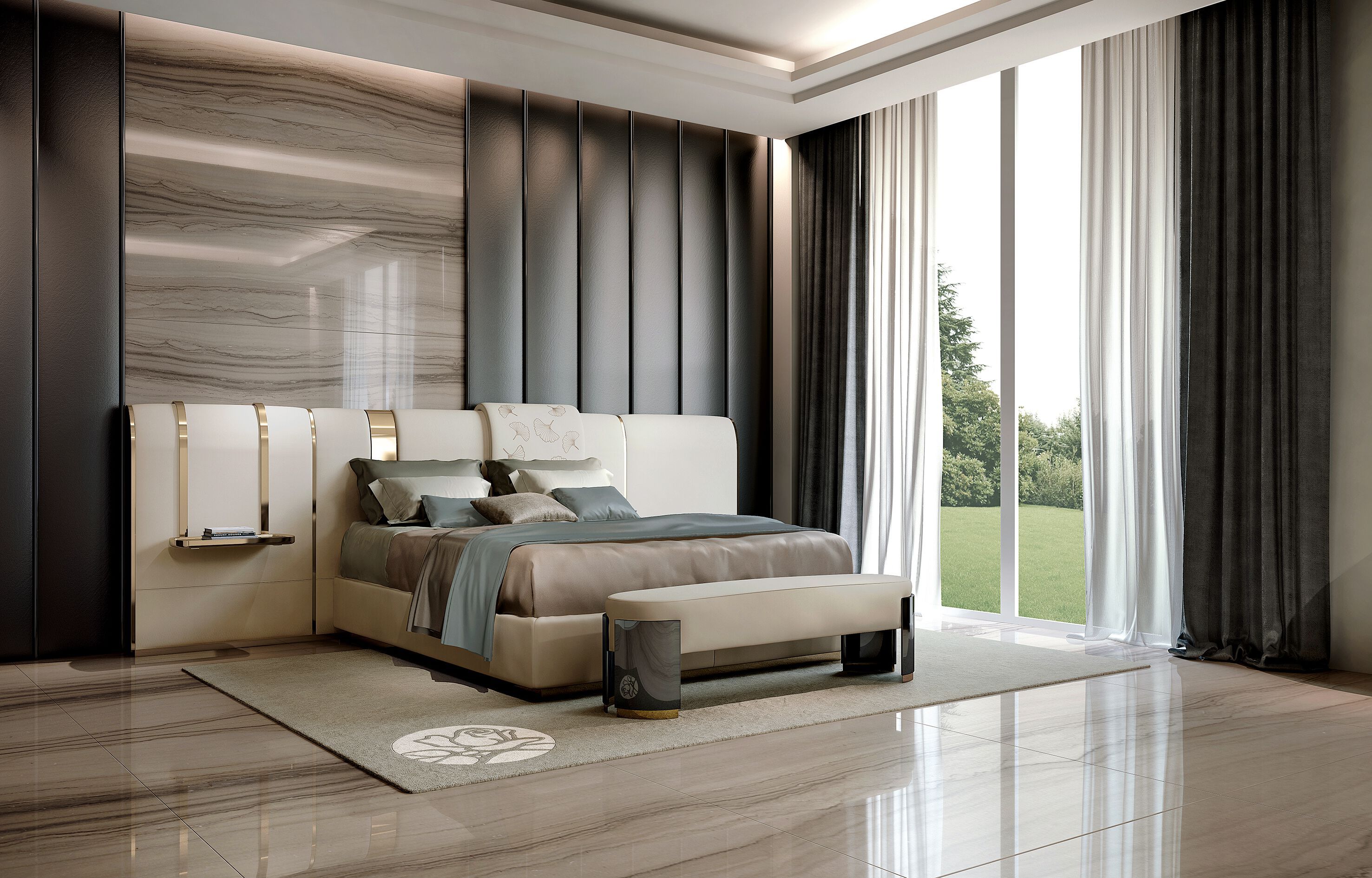 Кожаная мягкая скамья Bizzotto Italia Atmosphera ARCH-00153135 - Вид №1