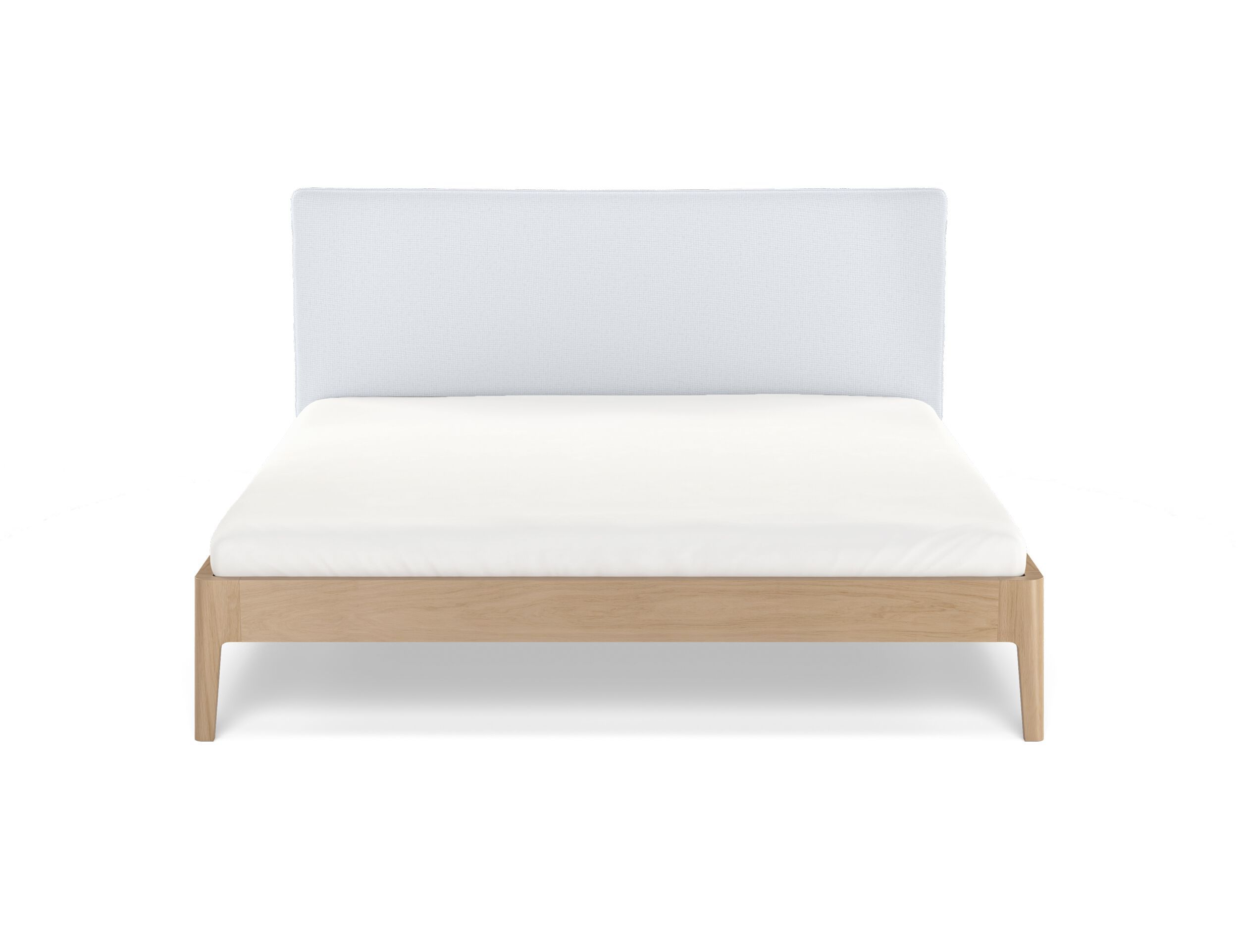 Деревянная двуспальная кровать с мягким изголовьем Noah Living белье ARCH-00049322 - Вид №7