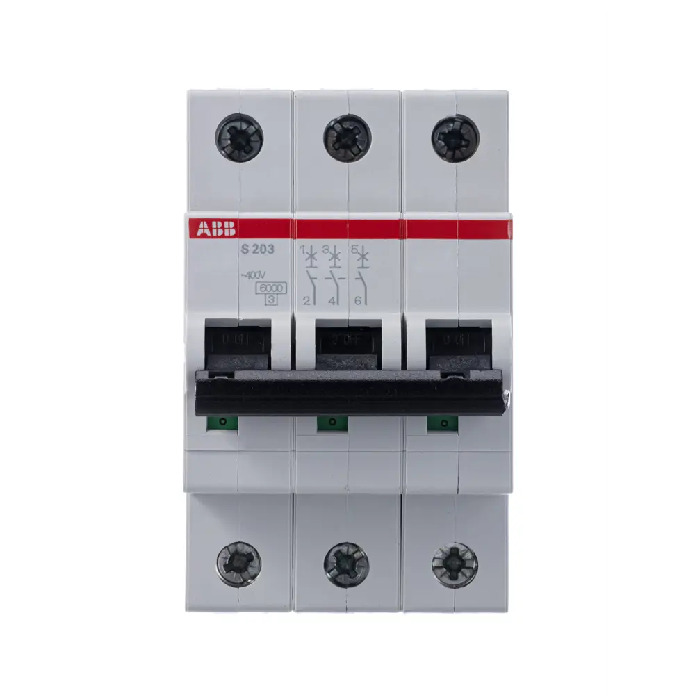 Автоматический выключатель ABB S203 3P C16 А 6 кА 2CDS253001R0164 82175816 STLM-2086488  - Вид №1
