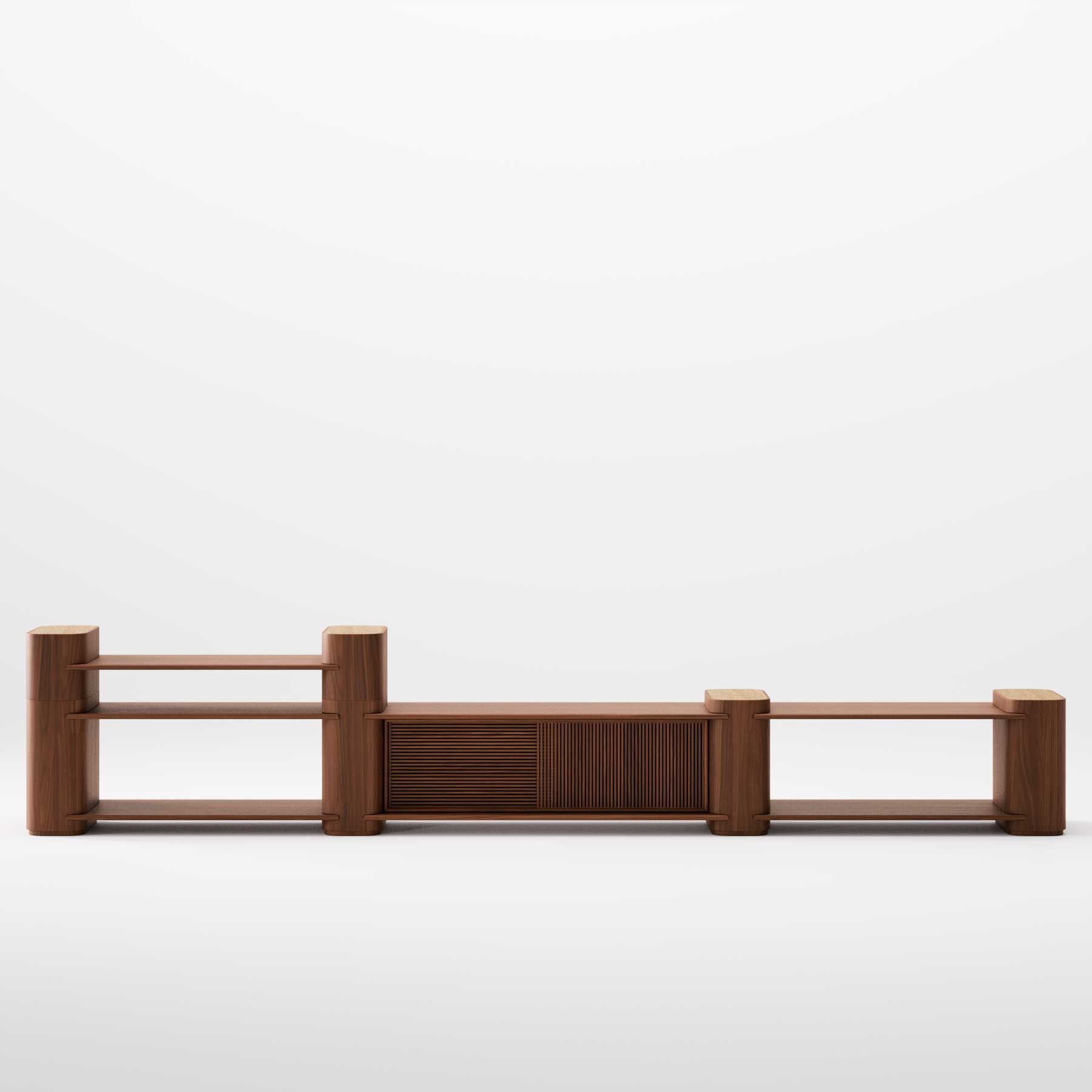 Секционная деревянная двухсторонняя решетка Wewood Path ARCH-00130012 - Вид №9