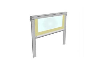 Навес с откидным верхом с боковыми направляющими