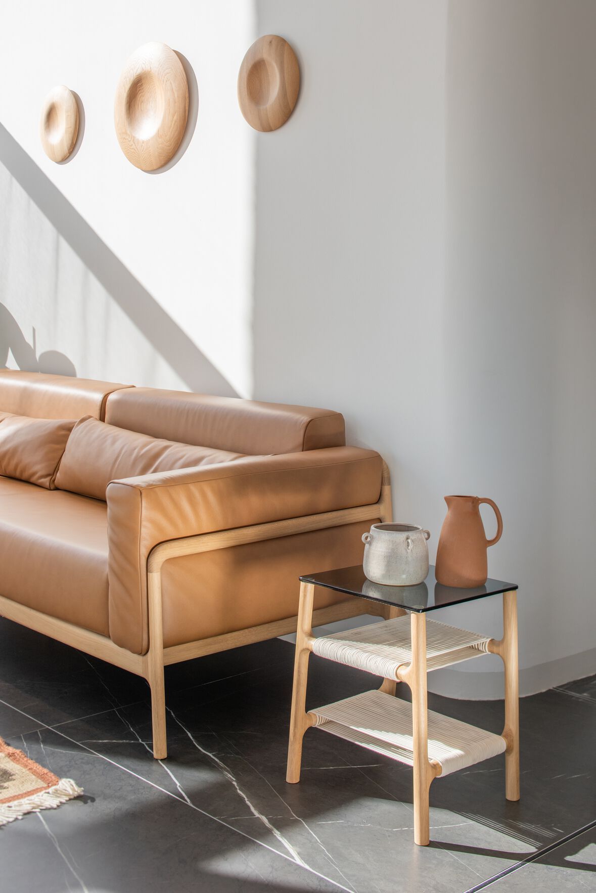 3-местный кожаный диван Gazzda Fawn ARCH-00074385 - Вид №20