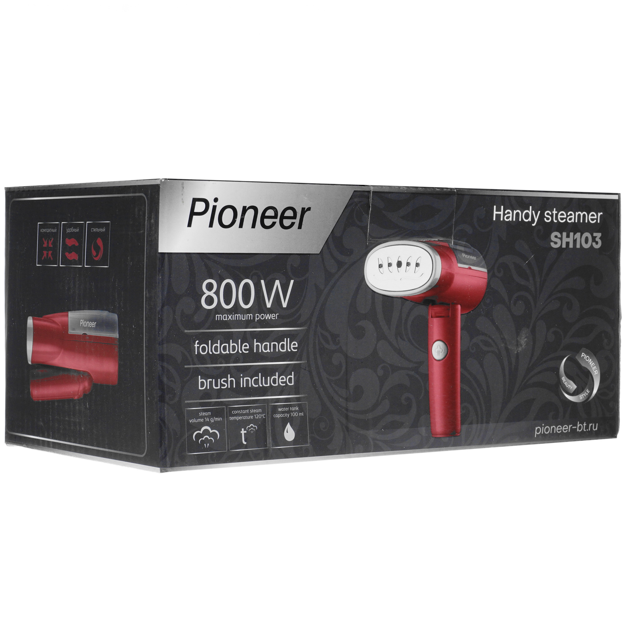 4882608 Отпариватель Pioneer SH103 красный STDN-0009764 - Вид №7