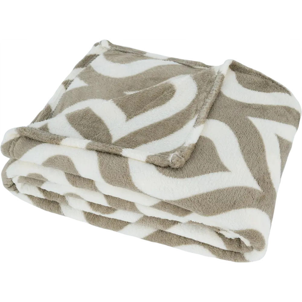 Плед «Бергамо» 200х220 см микрофибра цвет коричневый BELEZZA STLM-2154803 - Вид №3