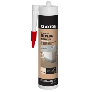 Герметик акриловый Axton для дерева и паркета светло-серый 280 мл
