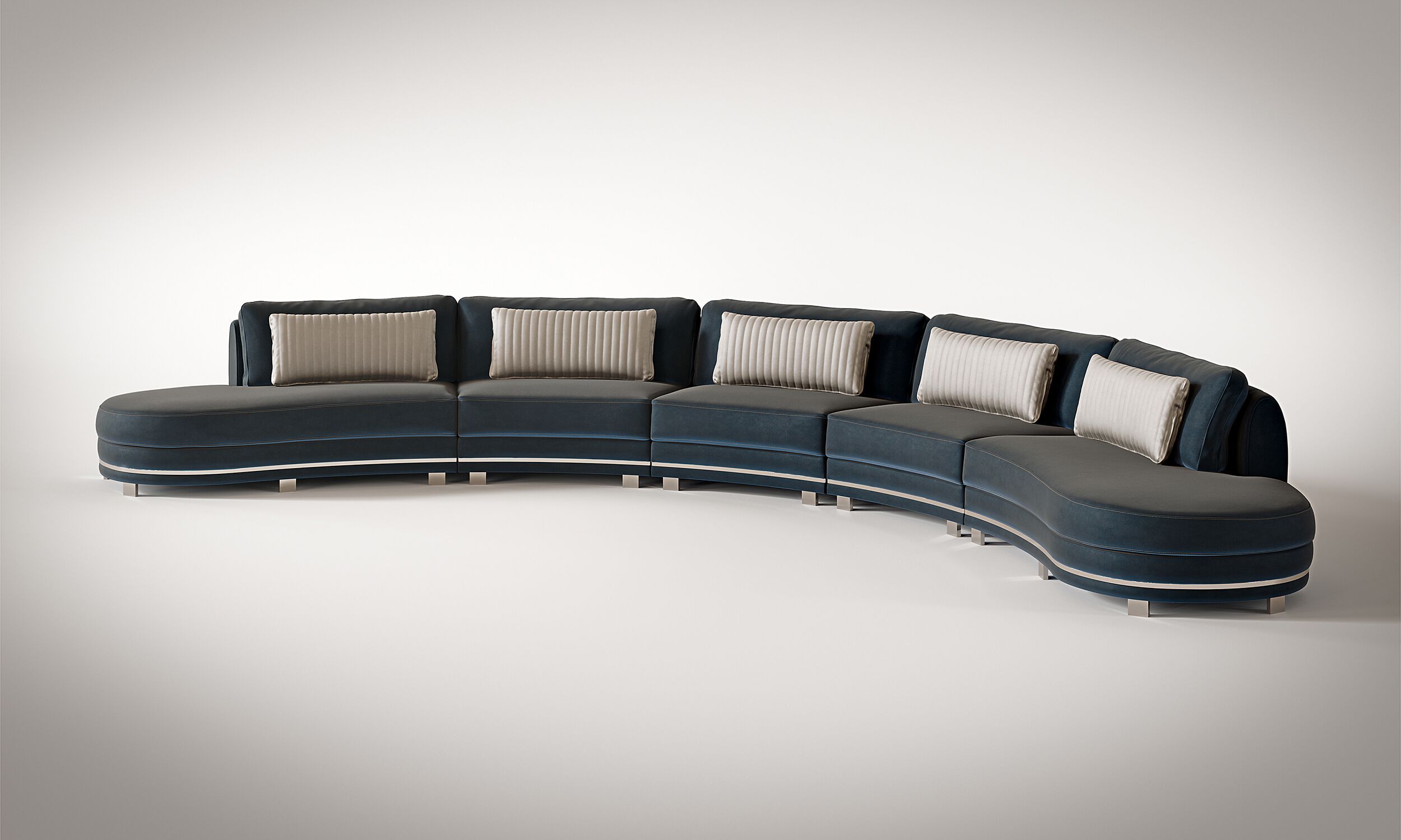 Изогнутый диван из ткани KEOMA GIULIA ARCH-00085408 - Вид №4