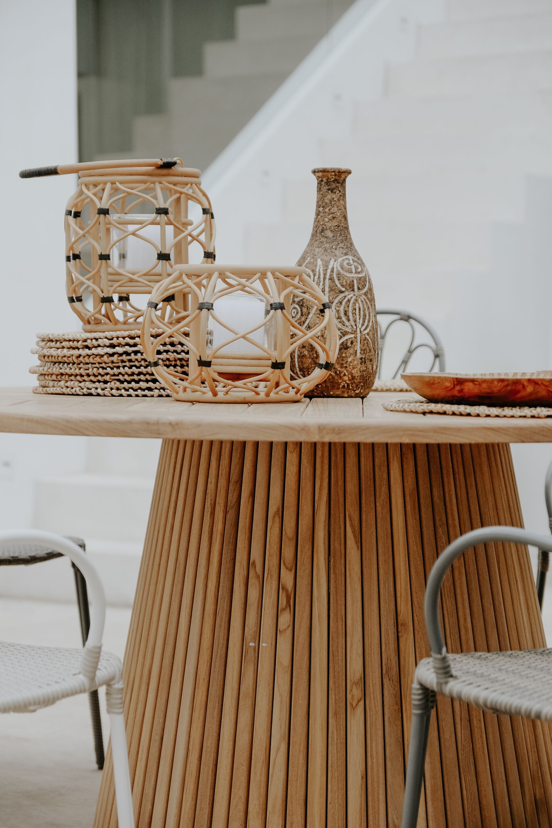 Круглый стол из тикового дерева cbdesign Tino ARCH-00117165 - Вид №3