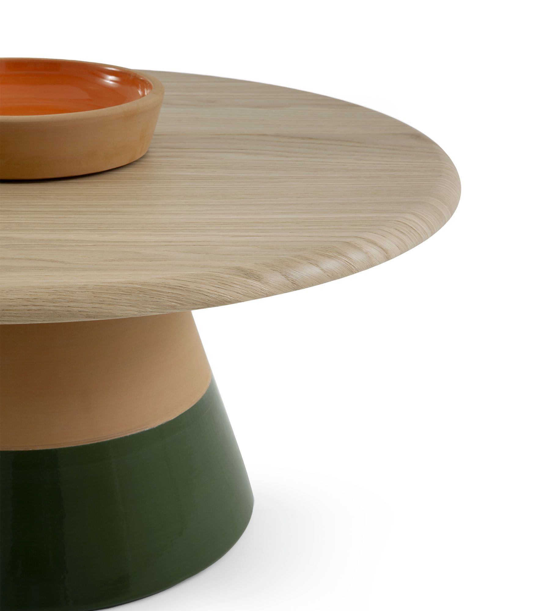 Журнальный столик из глины с деревянной столешницей Morica Design Высокая мода ARCH-00129625 - Вид №25