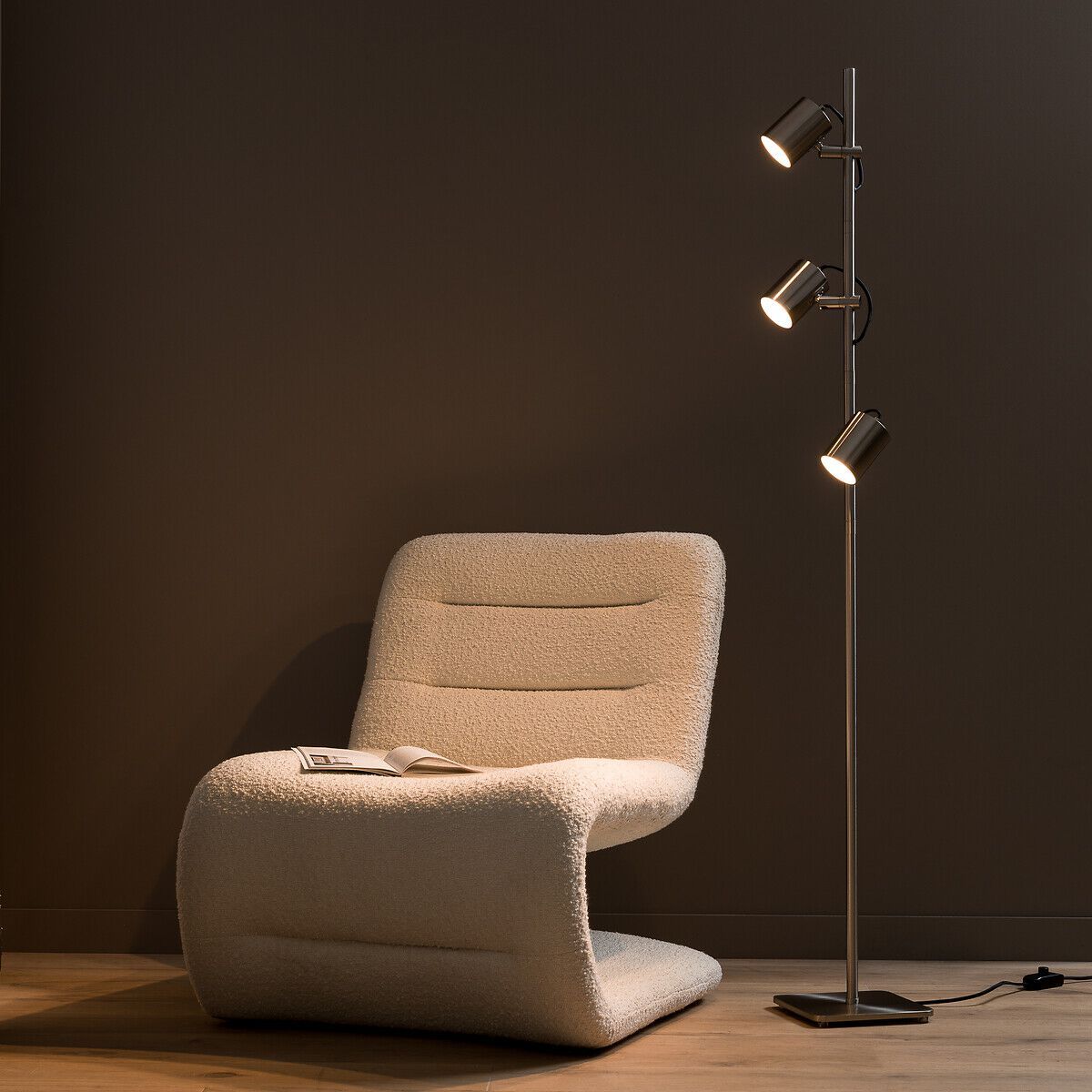 Регулируемая напольная лампа из никеля AMPM поворотный ARCH-00087233 - Вид №7