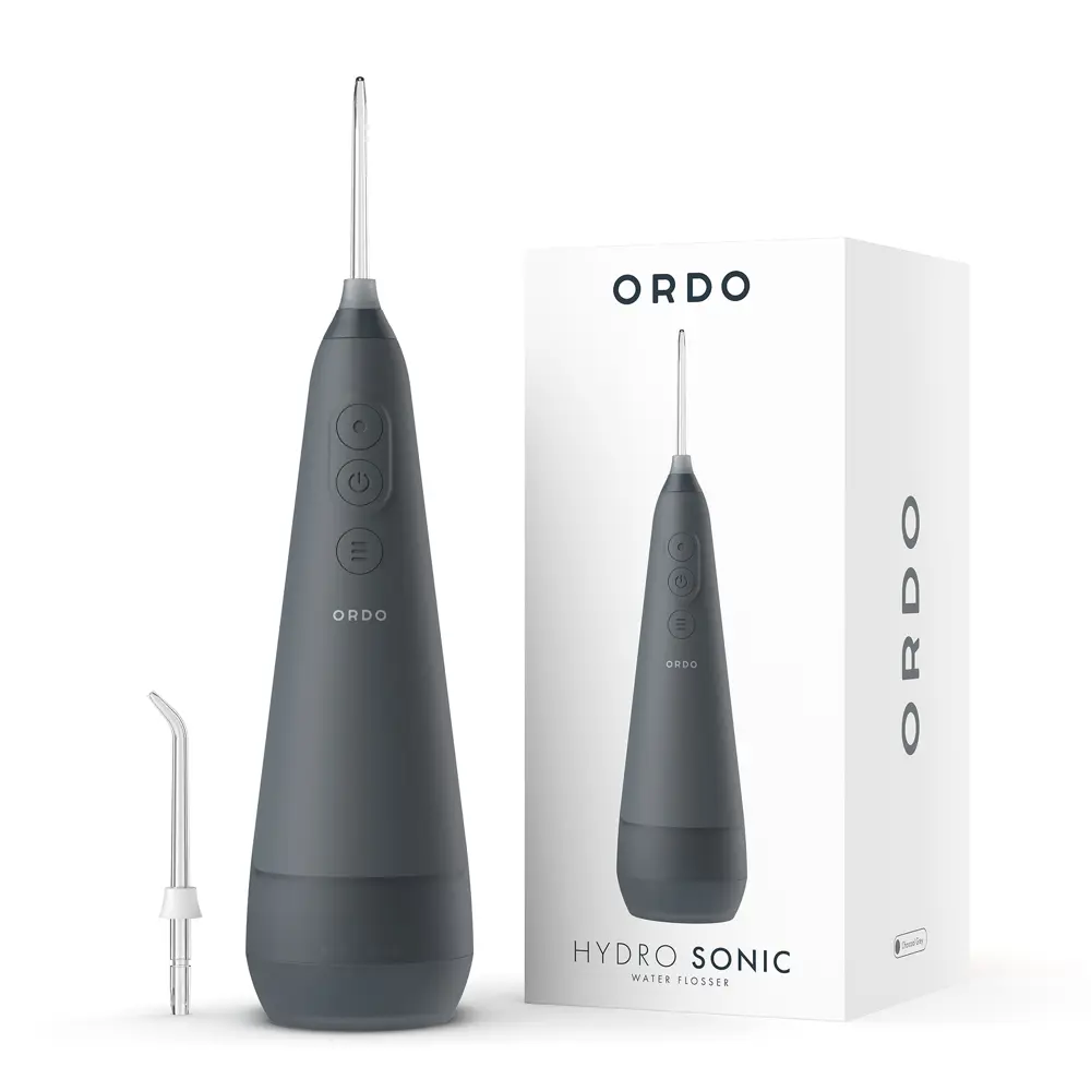 Ирригатор для полости рта и зубов портативный ORDO Hydro Sonic Water Flosser HSWF01 темно-серый