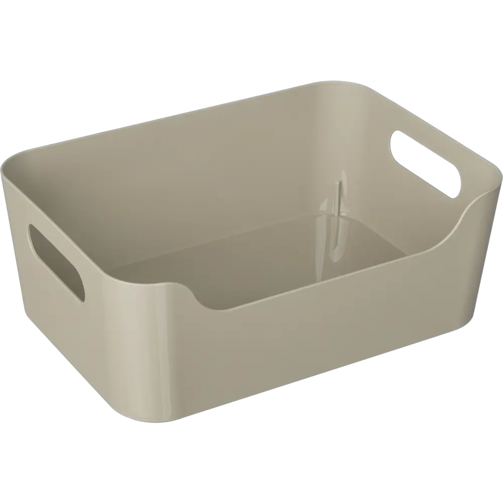 Корзина Scandi 34x24x14 см 10 л пластик цвет светло-серый 83082269 STLM-2072925 Santreyd 