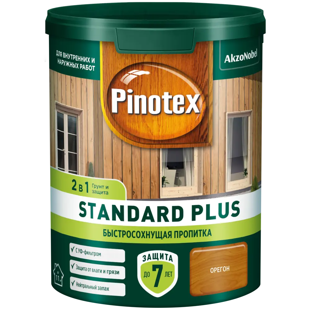 PINOTEX Standard Plus - антисептик для дерева с УФ-защитой и воском 86544005 STLM-0069895 - Вид №1